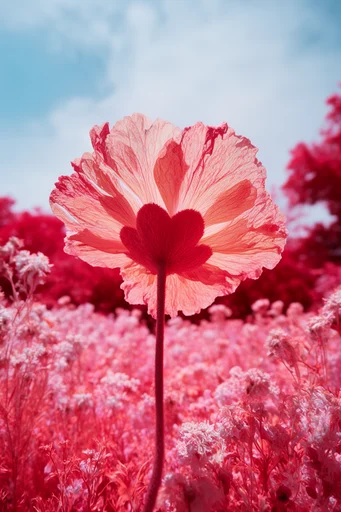 Surreal Infrared Crimson style reference image — gothic atmosphere