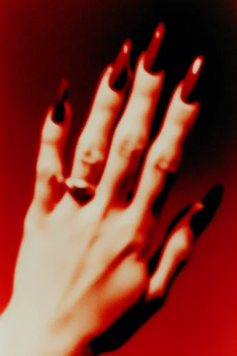 Crimson Noir Spectral style reference image — infrared film aesthetic