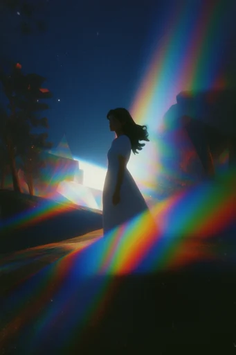Spectral Cosmic Dreamscape style reference image — prismatic light dispersion