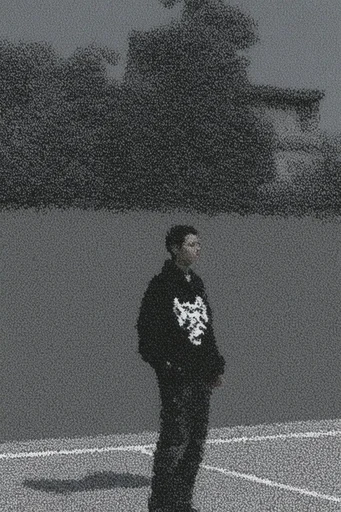 Atmospheric Charcoal Minimalism moodboard — generate AI images in this style