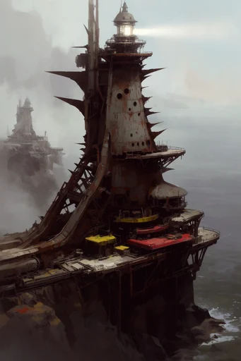 Colossal Industrial Retro-Futurism style reference image — hard surface engineering