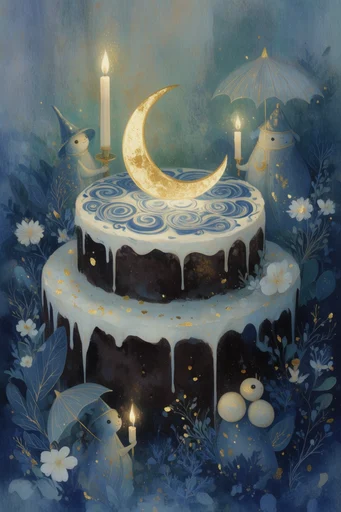 Ethereal Celestial Storybook style reference image — magical realism