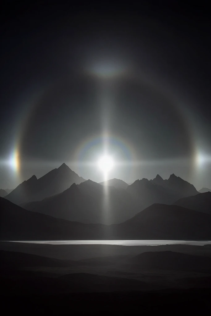 Ethereal Cosmic Minimalism style AI image example 2