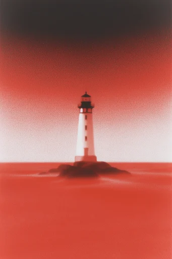 Crimson Grain Surrealism style reference image — fuzzy tactile surface