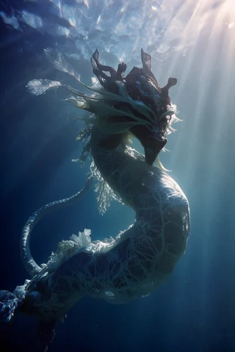 Luminous Abyssal Immersion style reference image — backlit silhouette