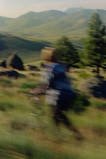Kinetic Cinematic Nostalgia style reference image — cinematic motion blur
