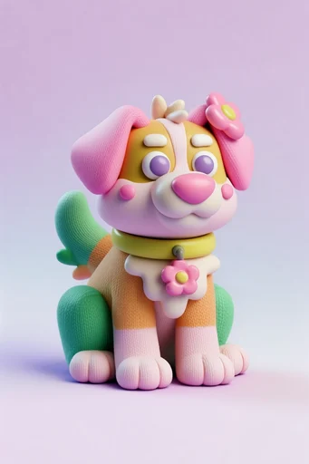 Whimsical Tactile 3D style reference image — whimsical character design
