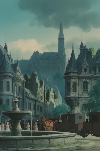 Melancholic Folklore Animation style reference image — muted earth tones