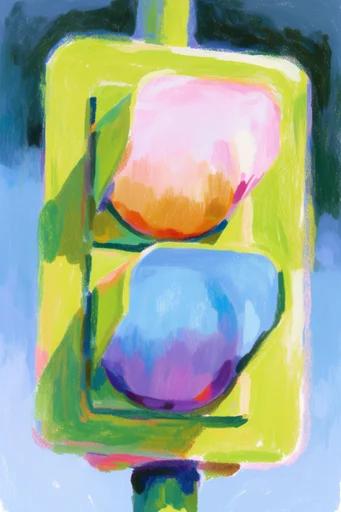 Luminous Electric Expressionism style reference image — surreal landscape