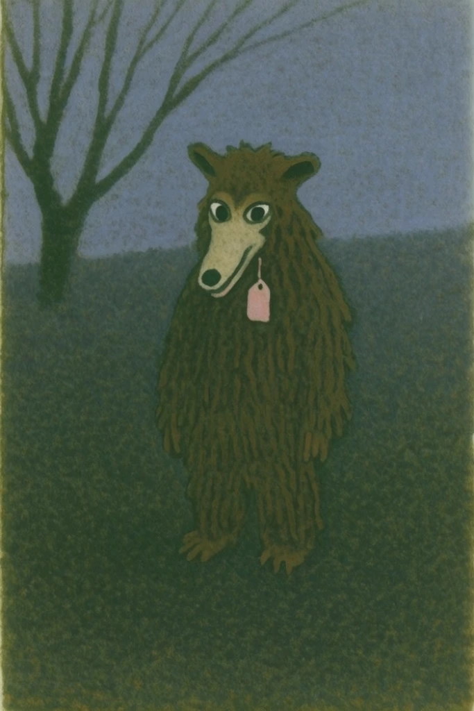 Melancholic Pastoral Surrealism style AI image example 3