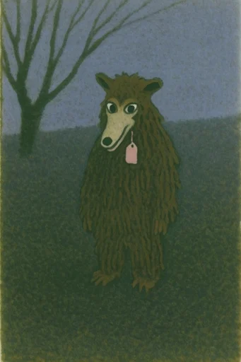 Melancholic Pastoral Surrealism style reference image — minimalist surrealism
