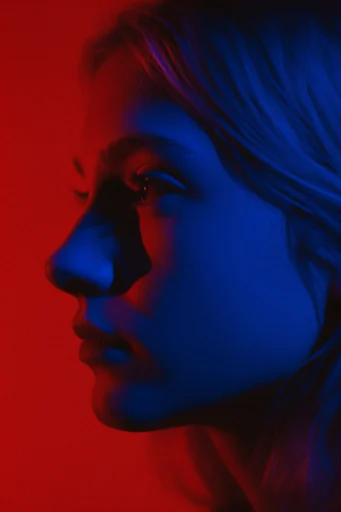 Cinematic Neon Noir style reference image — dramatic silhouette