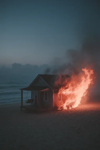 Cinematic Twilight Inferno style AI image example 4