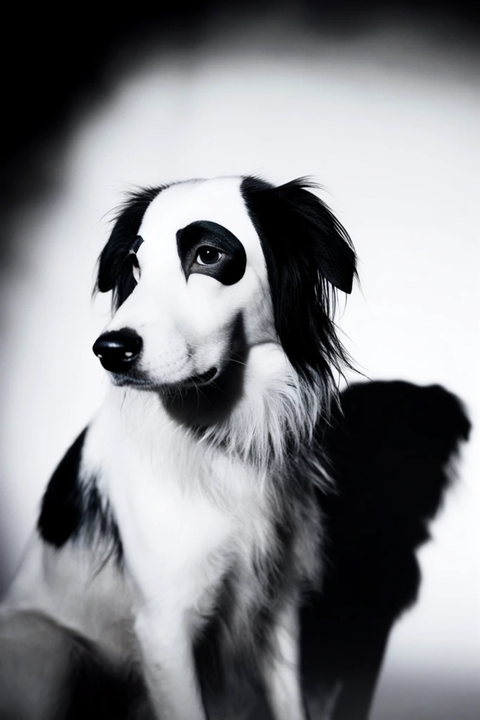 Graphic Chiaroscuro Minimalism style AI image example 3