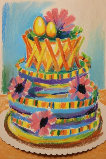 Vibrant Naive Sketchbook style reference image — textured paper grain