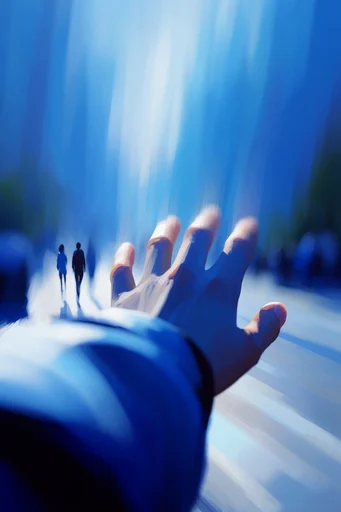Ethereal Surrealist Minimalism style reference image — silhouetted human figures