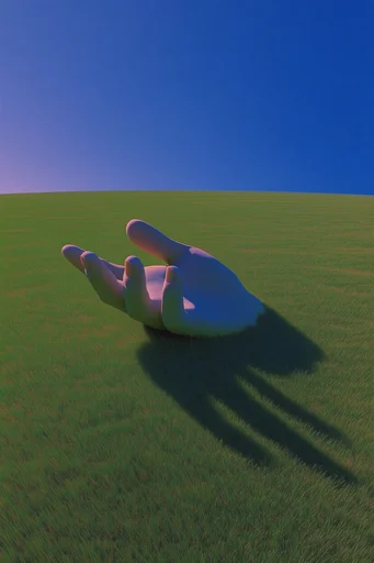 Surreal Liminal Pastoralism style reference image — surrealist landscape