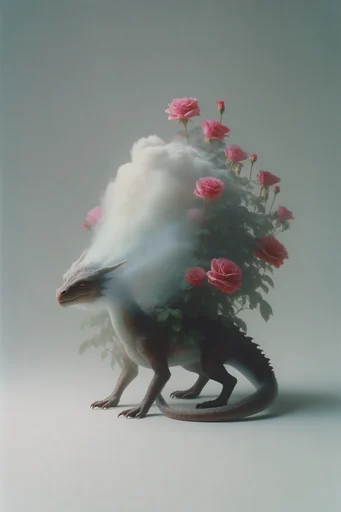 Minimalist Surrealist Editorial style reference image — soft studio lighting