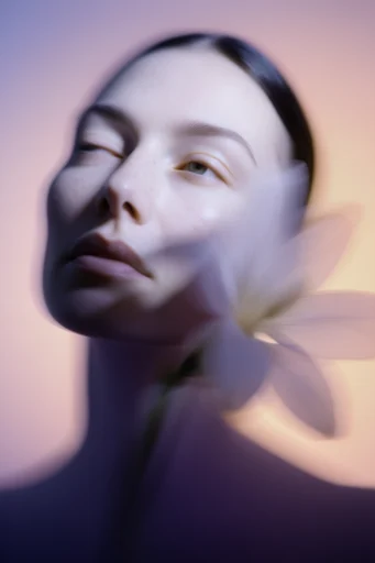 Ethereal Chiaroscuro Botanicals style reference image — soft directional lighting