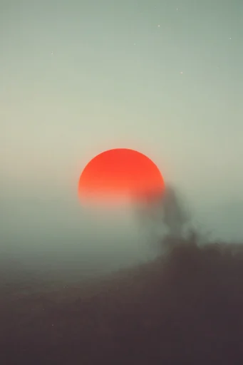Ethereal Crimson Minimalism style reference image — teal and mint palette