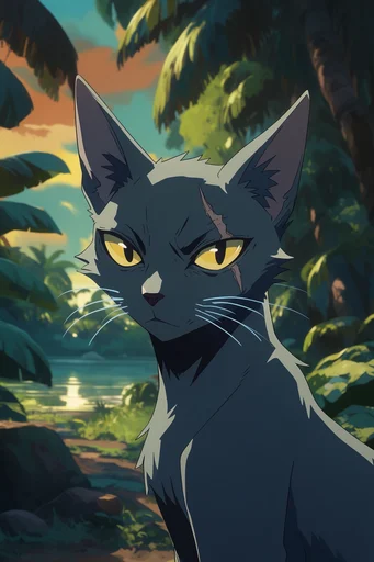 Lush Arcane Cel-Animation style reference image — lush forest atmosphere