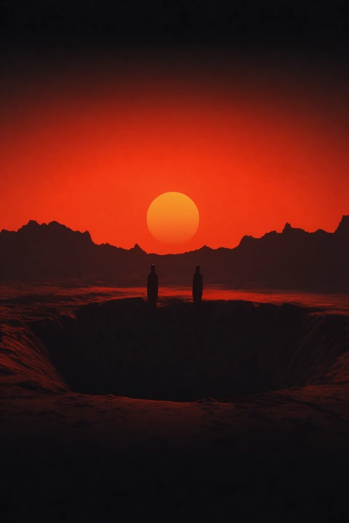 Crimson Noir Surrealism style AI image example 2