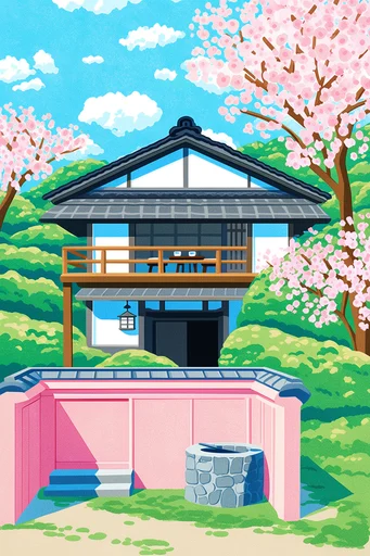 Serene Pastel Surrealism style reference image — pastel and saturated palette