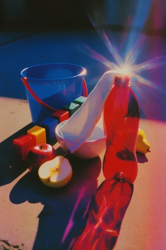 Luminous Retro Surrealism style reference image — starburst lens flare