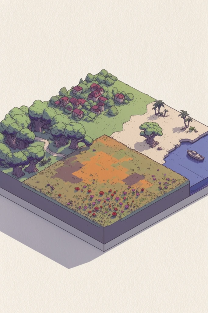 Whimsical Earthy Storytelling style AI image example 2