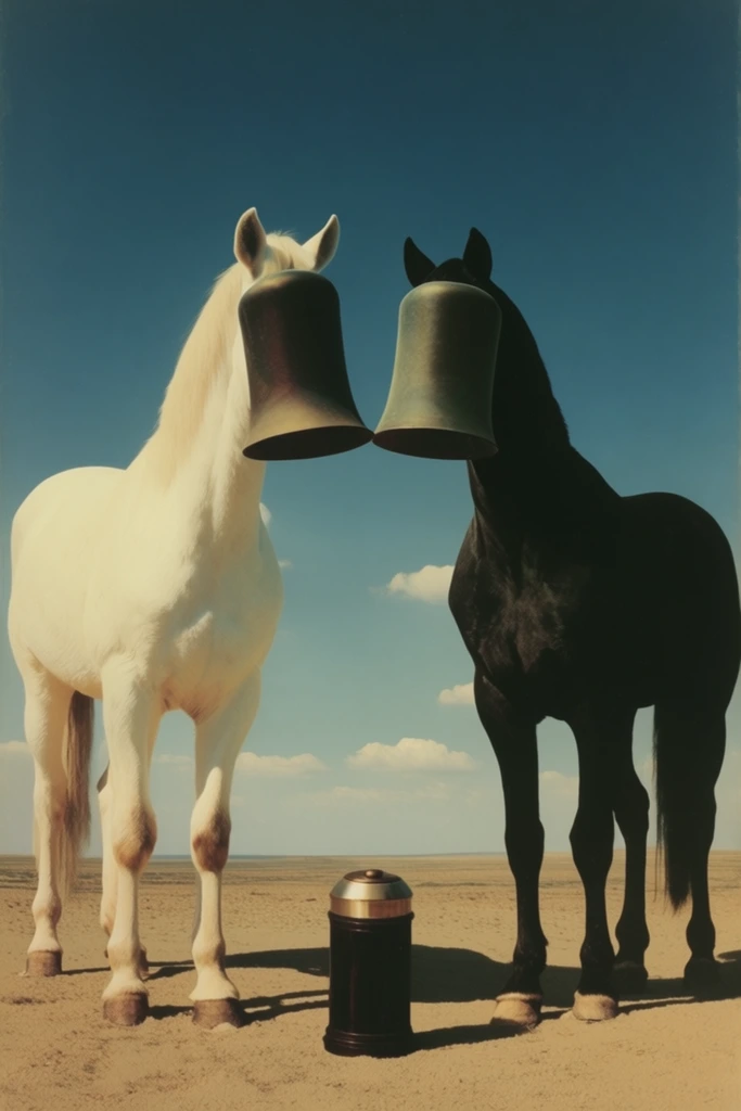 Vintage Surrealist Dreamscapes style AI image example 3