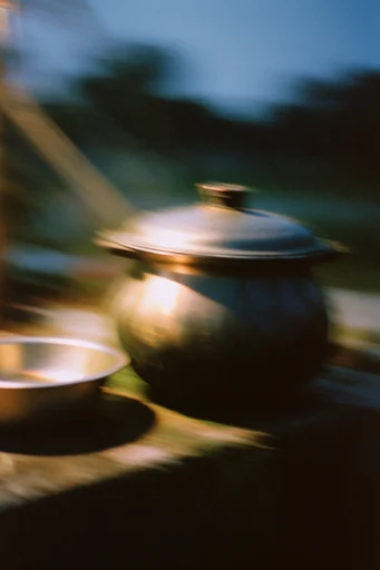 Cinematic Nocturnal Blur style reference image — analog film grain