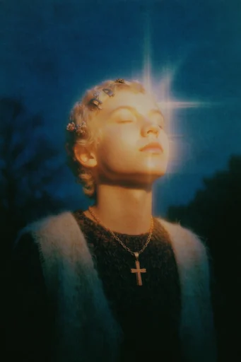 Nocturnal Cinematic Luminescence style reference image — cinematic light leaks