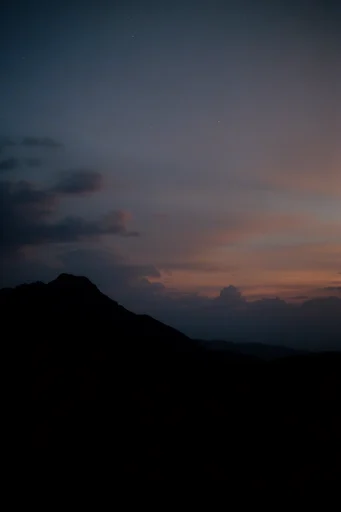 Nostalgic Twilight Solitude style reference image — analog film grain