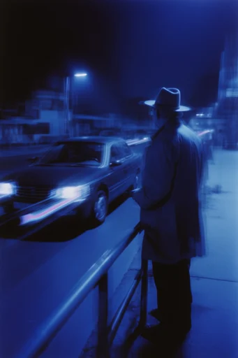 Spectral Cobalt Motion style reference image — cinematic chiaroscuro