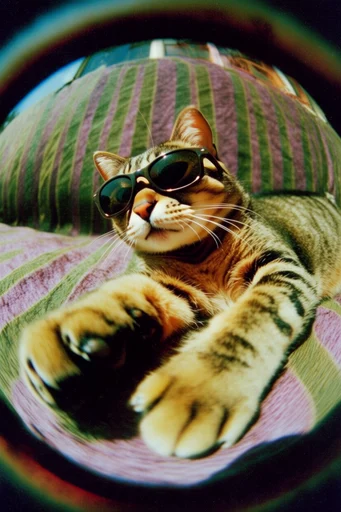 Nostalgic Fisheye Analog style reference image — chromatic aberration