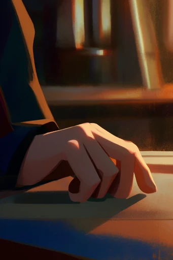 Cinematic Nocturnal Noir style reference image — textured digital illustration