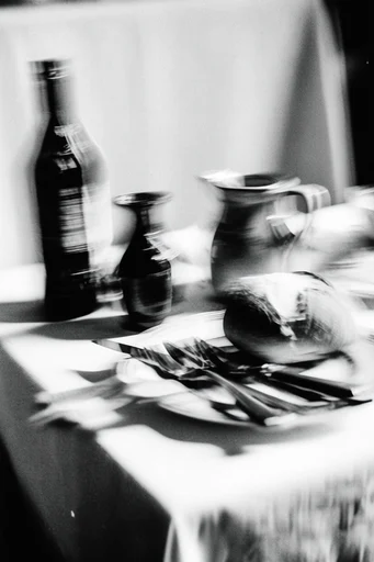 Kinetic Spectral Noir style reference image — intentional camera movement