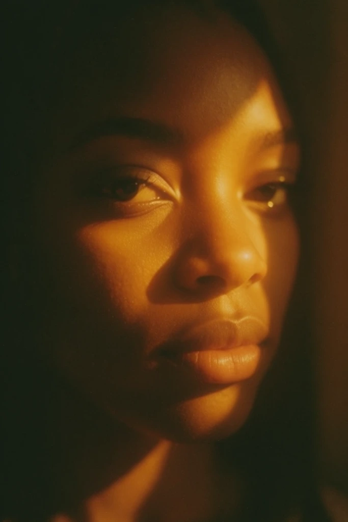 Cinematic Amber Chiaroscuro style AI image example 2