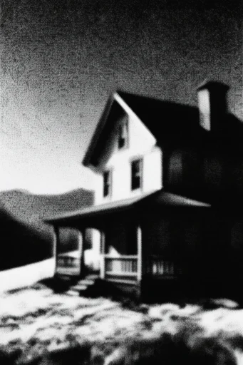 Textured Monochrome Noir style AI image example 4