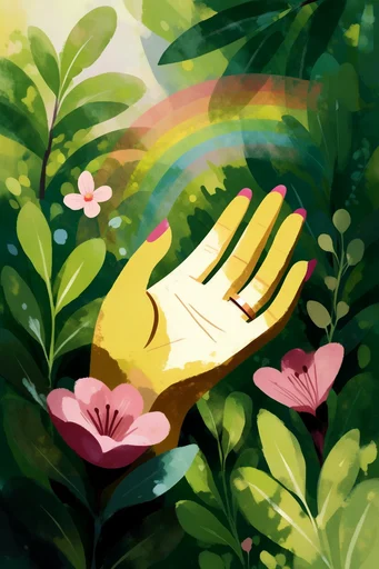 Whimsical Folklore Illustration style reference image — childrens book art style