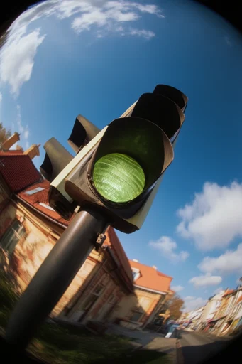 Dynamic Fisheye Surrealism style reference image — ultra-wide angle perspective
