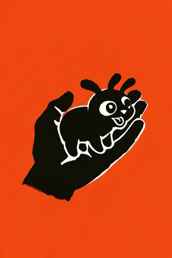 Graphic Noir Pop-Punk style reference image — high-contrast graphic illustration