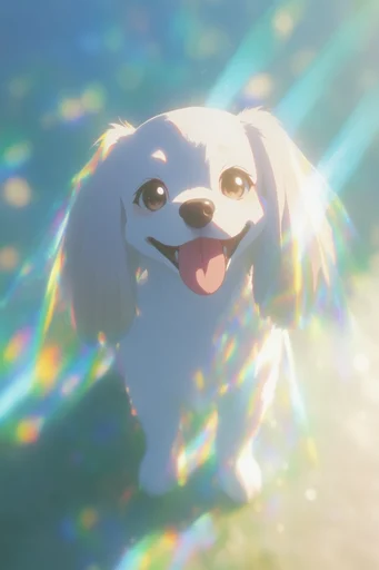 Luminous Prismatic Dreamscape style reference image — digital anime aesthetic