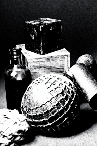 Gritty Halftone Noir style reference image — high-contrast noir