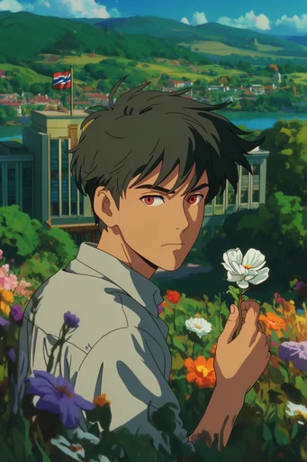 Cinematic Anime Nature style reference image — lush natural environment