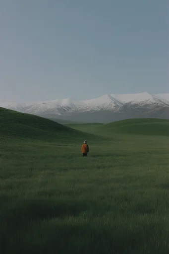 Ethereal Pastoral Minimalism style reference image — minimalist landscape photography