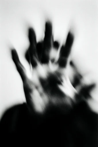 Kinetic Spectral Monochrome style reference image — shutter drag
