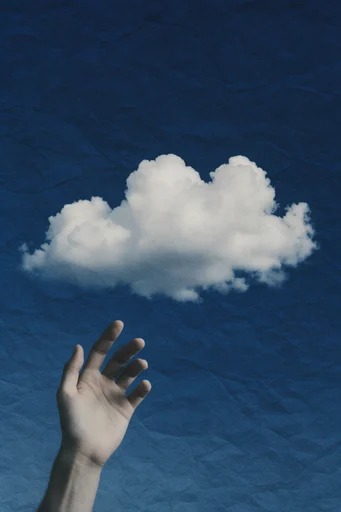 Surreal Cobalt Cloudscapes style reference image — cobalt blue sky
