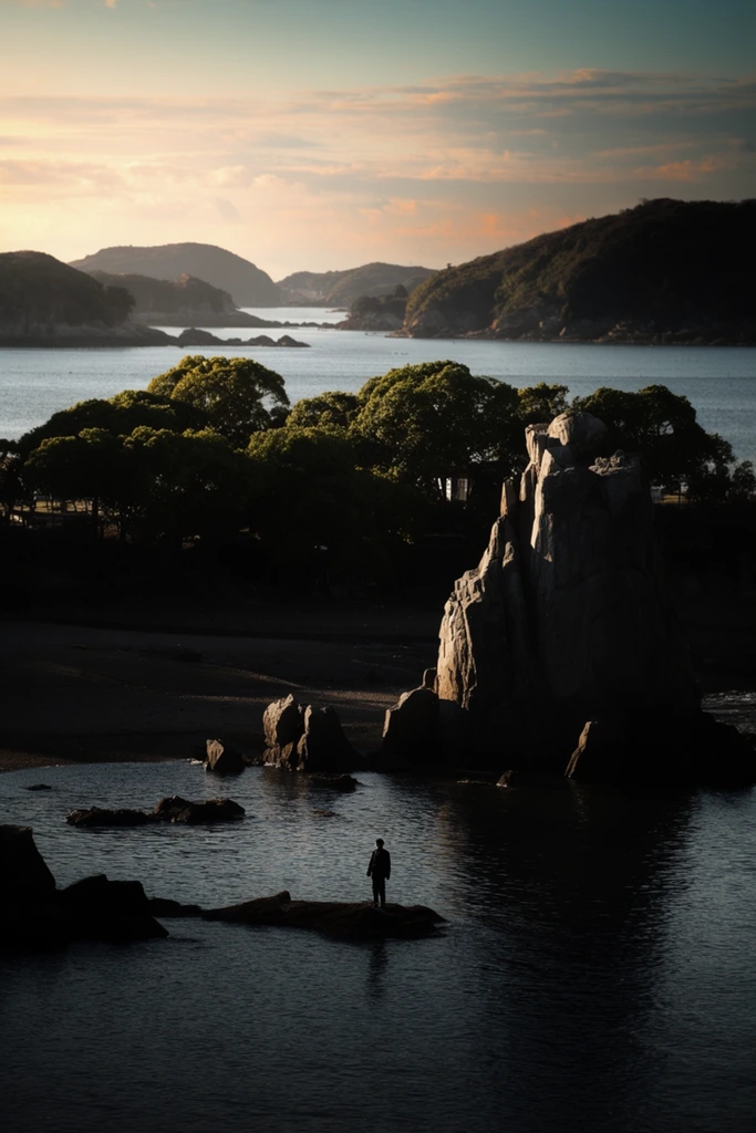 Cinematic Urban Chiaroscuro style AI image example 2