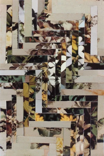 Deconstructed Analog Montage style reference image — retro surrealism
